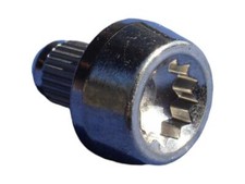 ✅ Zierstopfen 6mm Innen 12 kant Titan blank Zierschraube für Alufelgen RH, Lenso