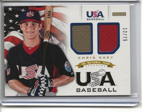 12 Usa Baseball 18u National Team Dual Jersey 14 Chris Okey Team Usa 12 75 Ebay