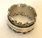 NWOT OR PAZ STERLING SILVER 925 LACE DESIGN SPINNER RING SZ 8 MADE ISRAEL PZ /au — photo 2