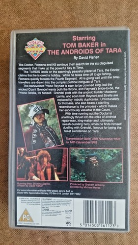 Doctor Who: The Androids of Tara (VHS 1995) - Tom Baker - Picture 7 of 7