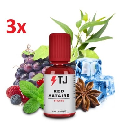 3x Red Astaire 30ml Aroma  Original T-Juice 30ml Flasche   Steuerware!