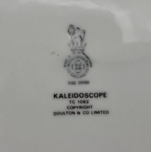 ROYAL DOULTON & CO. LTD. KALEIDOSCOPE TC 1082 10.5” Dinner Plate Brown Dots - Picture 3 of 6