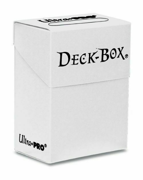 2 Ultra Pro Deck Boxes White Standard Size Card Holder Fits 80 MTG Yugioh  Small for sale online