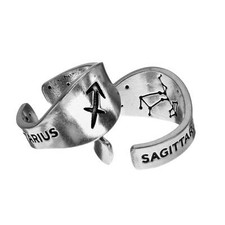 Zodiac Sign Signet Ring - Sagittarius - Symbol Jewelry
