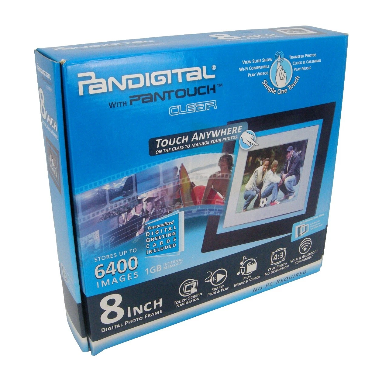 Marcos de fotos digitales Pandigital Brown