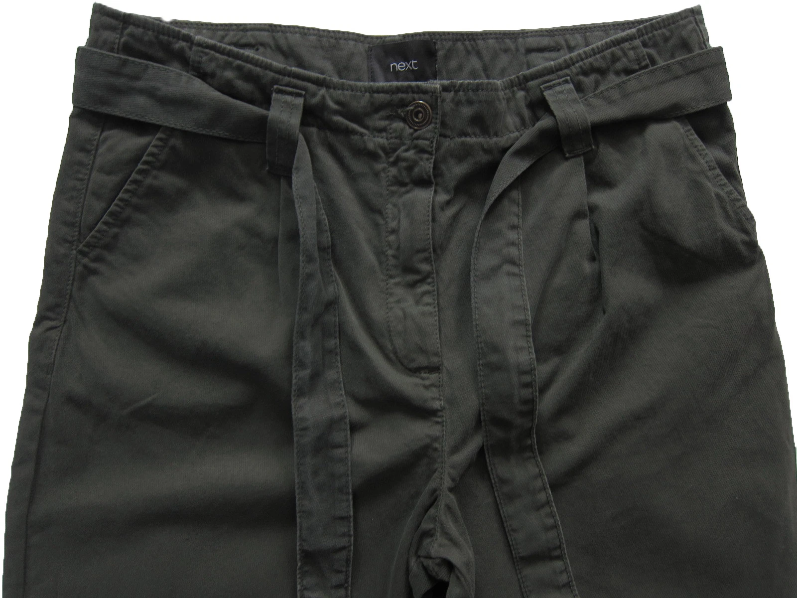 NEXT Crop Trousers Green Womens Size 10 12