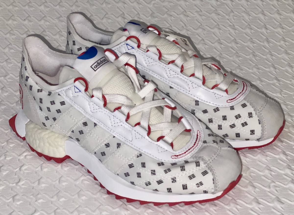 New ADIDAS SL 7600 1988 Seoul Korea Olympic White Red Trainer Shoes Sz 10 adidas Ultra Boost 4.0 Seoul 1988 Men main image 2