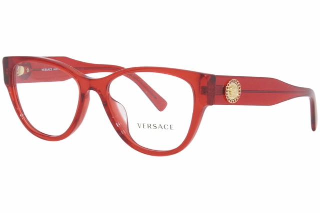 versace red eyeglasses