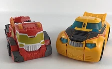 Playskool Heroes Transformers Jumbo Heatwave Bumblebee 9" Action Figure Toys Lot