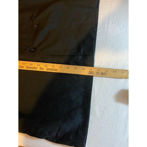 #3538 Black Chef Works long sleeve double breast coat size L - Picture 6 of 8