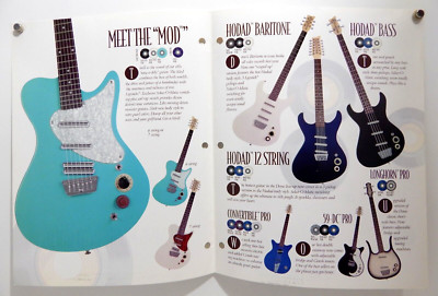 DANELECTRO GUITARS Catalog Vtg 2000 DANORAMA MUSIC INTO GOLD Brochure Case Candy