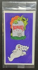 Vintage 1983 Hallmark Halloween Stick R Treats Ghost Tombstone Sticker