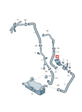 Staffa impianto raffreddamento AUDI Q8 4MN 4M0121313AL NUOVA ORIGINALE