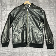 Volcom Faux Leather Riders Jacket Black Size ...