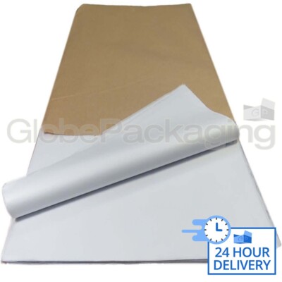 2000 SHEETS OF WHITE ACID FREE TISSUE PAPER 450x700mm