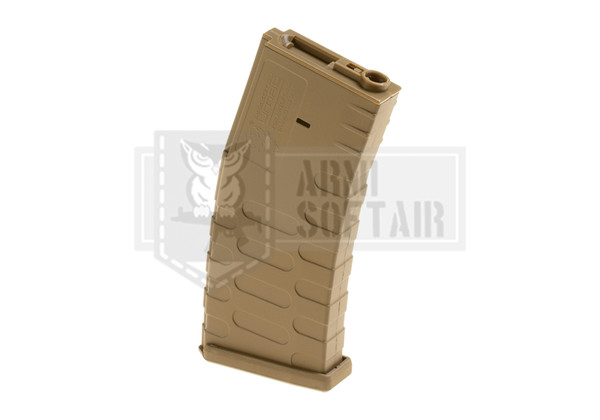 Aps Caricatore Maggiorato 300 Bb Serie M4 U-MAG In Polimero Tan Desert Softair-image