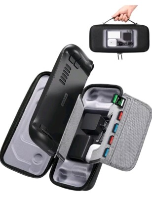 Carrying Case for Steam Deck Console-Protective Hard Shell Portable Storage Bag 