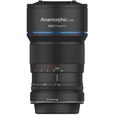SIRUI 50mm APS-C F1.8 Anamorphic Lens for Sony E, Fuji X, M4/3 Mount Camera