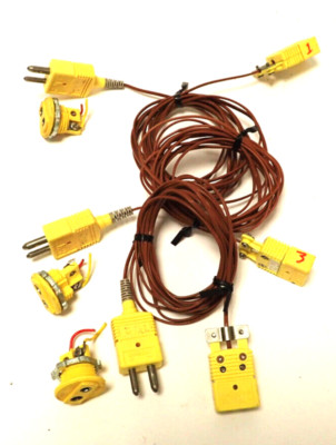 OMEGA  TYPE K THERMOCOUPLES WITH CABLE LOT OF 3