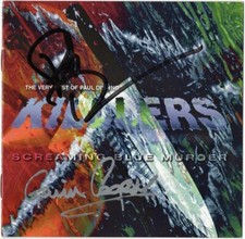 IRON MAIDEN Paul Di'Anno KILLERS Battlezone Running Free Singer Autograph SIGNED