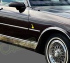 Caprice Classic Factory Style Body Side Moldings 7/8" Black w/Chrome 26 Ft Roll