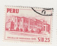 Peru Architecture Lima stamp 1946 AMR