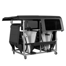 Doors Hardtop Storage Sliding Cart Movable Rack For Jeep Wrangler Ford Bronco