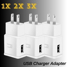 For Samsung S25 S24 S23 S22 S21 S20 Fast Charger US Plug USB Power Adapter Block