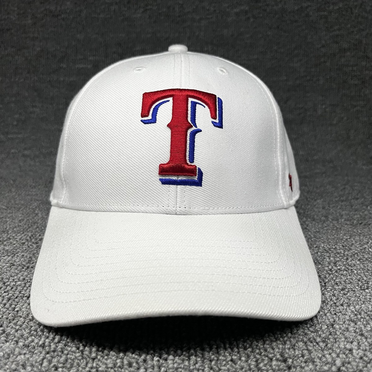 Texas Rangers '47 Brand MVP Hat White Adjustable Strapback MLB Baseball Cap