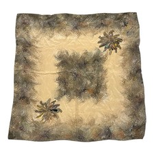 Vintage MCM 31  Square Silk Scarf - Champagne Painted Marble
