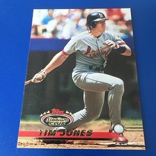Topps 1993 Stadium Club Tim Jones Rookie Card #280 MLB St. Louis Cardinals. rookie card picture