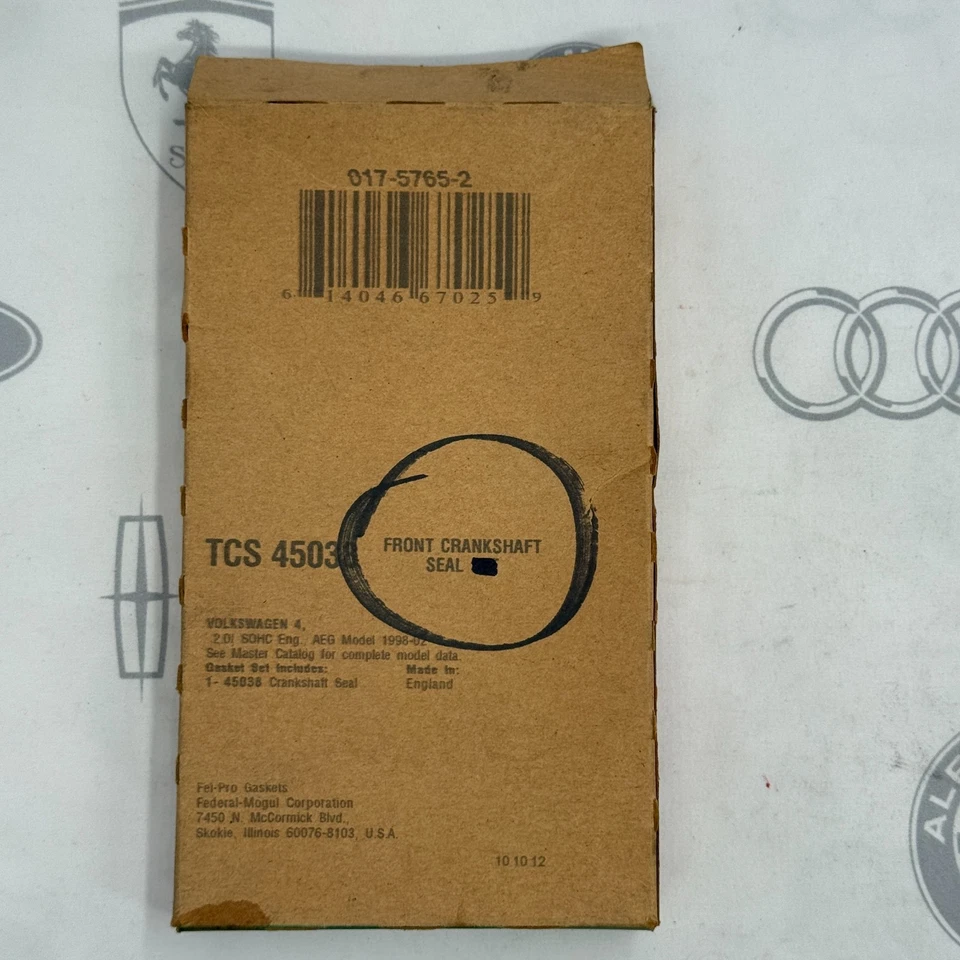 AUDI A3 A4 A6 VOLKSWAGEN JETTA FEL-PRO 2000-2013 CIGÜEÑAL DELANTERO SELLO TCS 45038 Foto 2 de 4