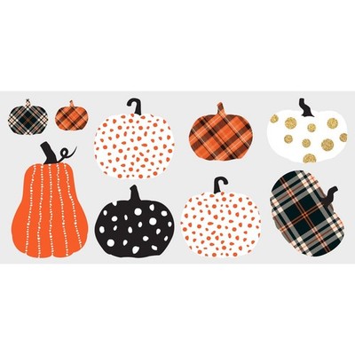 RMK5148SCS Decorative Pumpkins Peel and Stick Wall Decal