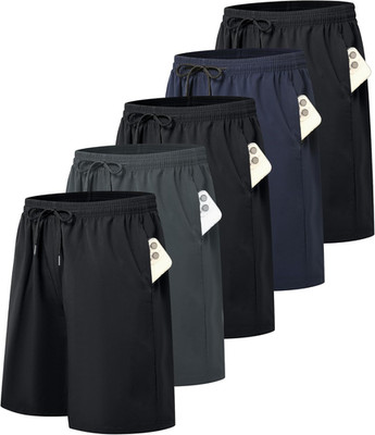5-Pack Men s Athletic Gym Shorts   Quick-Dry Basketball, Running, Workout Lightw