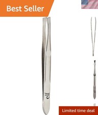Professional Slant Tweezer - Ergonomic Stainless Steel Precision Brow Grooming