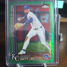 2025 Topps Chrome Logofractor- Bobby Witt Jr. #93 Green Refractor /99