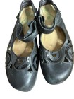 NAOT Rongo Black MaryJane Leather Shoes design cross cross women’s 40 9