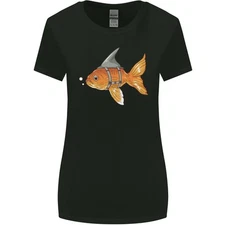 US✅Shark Wannabe Funny Goldfish Sea Fishing Women's Larger Cut T-Shirt-