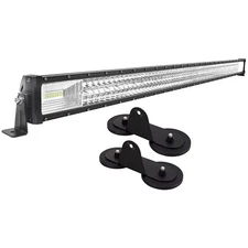 22/32/42/50/52 Inch LED Work Light Bar+2x Magnetic Mounting Brackets Offroad Car