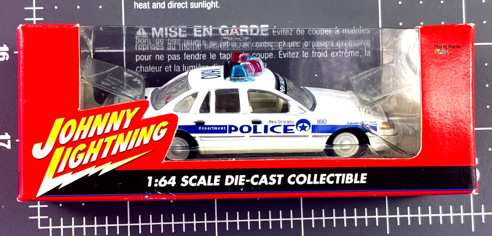 Johnny White Lightning New Orleans Police Crown Victoria Chase Detailed 1:64 PP - Image 4 of 4