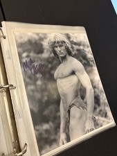 Miles O'Keeffe Signed 8x10 B&W Photo - B&W loincloth still Miles O'Keeffe Signed 8x10 B&W Photo - B&W loincloth still