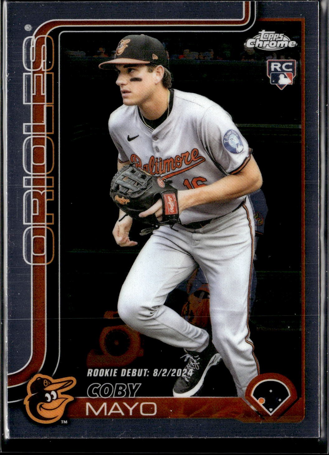 2025 Topps Chrome Update #USC94 Coby Mayo Baltimore Orioles Rookie