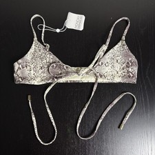 NWT MONDAY SWIMWEAR Womens S St. Martin Bikini Swimsuit Top in New Snake Print