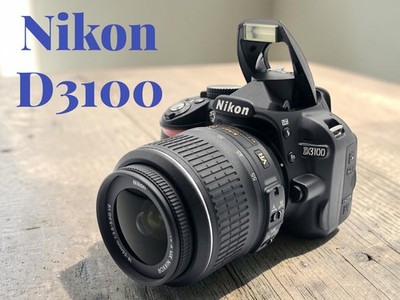 Nikon D3100 14.2MP DSLR Camera w/ AF-S 18-55mm VR Lens SC Under700[EXC+++ ]#609E
