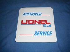 Lionel service station decal 1970