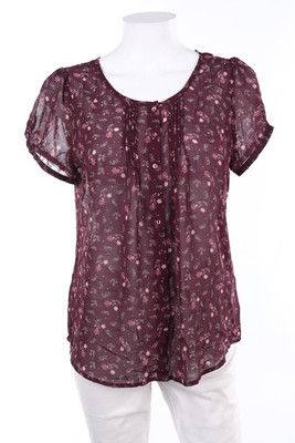 Multiblu Kurzarm-Bluse S lila
