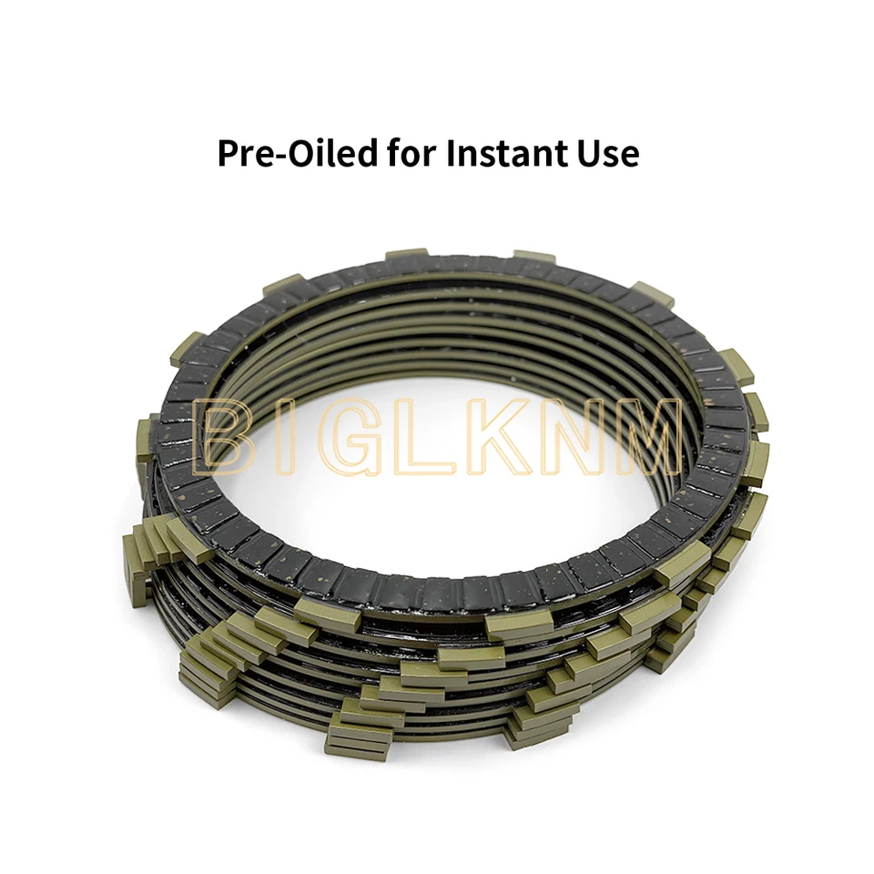 Clutch Friction Steel Plates Kit For Harley Dyna Wide Glide Road King 1998-2017 - Image 3 of 4