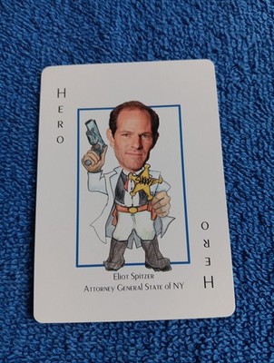 Elliot Spitzer Card Wall Street Most Wanted Hero Decks Playing Card Rare