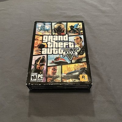 GTA V Grand Theft Auto V PC DVD-ROM 7 Discs Rockstar Games Complete