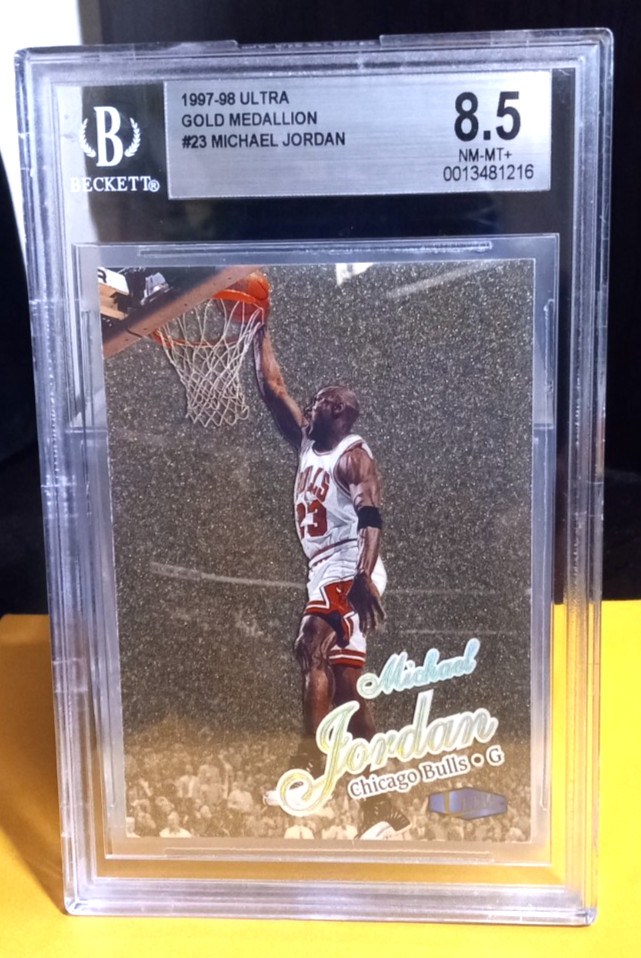 1997-98 Fleer Ultra Michael Jordan #23G Gold Medallion Parallel - BGS 8.5+ - HOF
